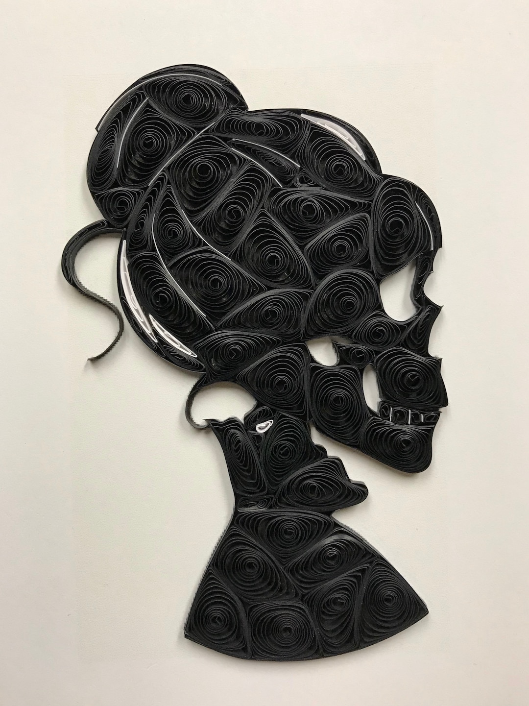 Paper Quilling Framed Art Skull Bride or Skull Groom Etsy