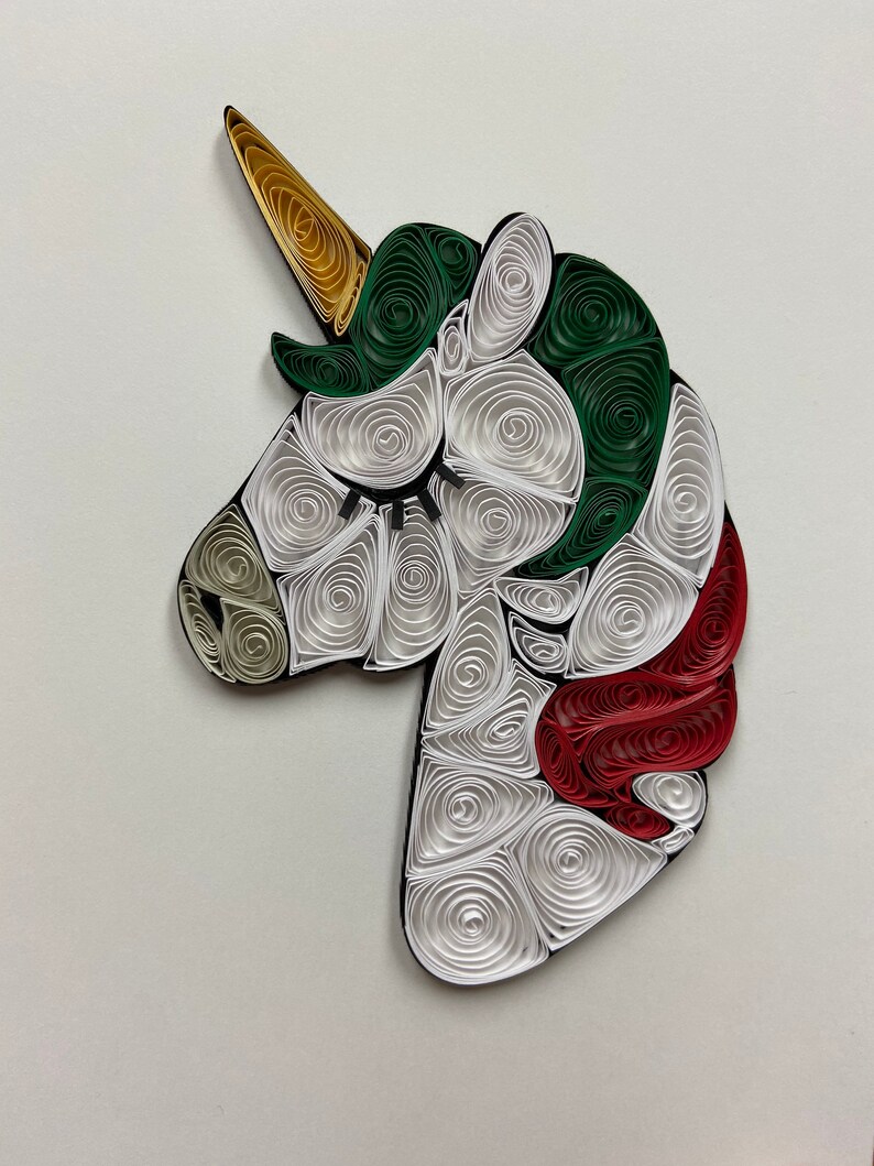 Paper quilling Unicorn framed art Etsy