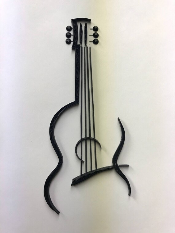 Quilling quilled art music lover guitar Etsy