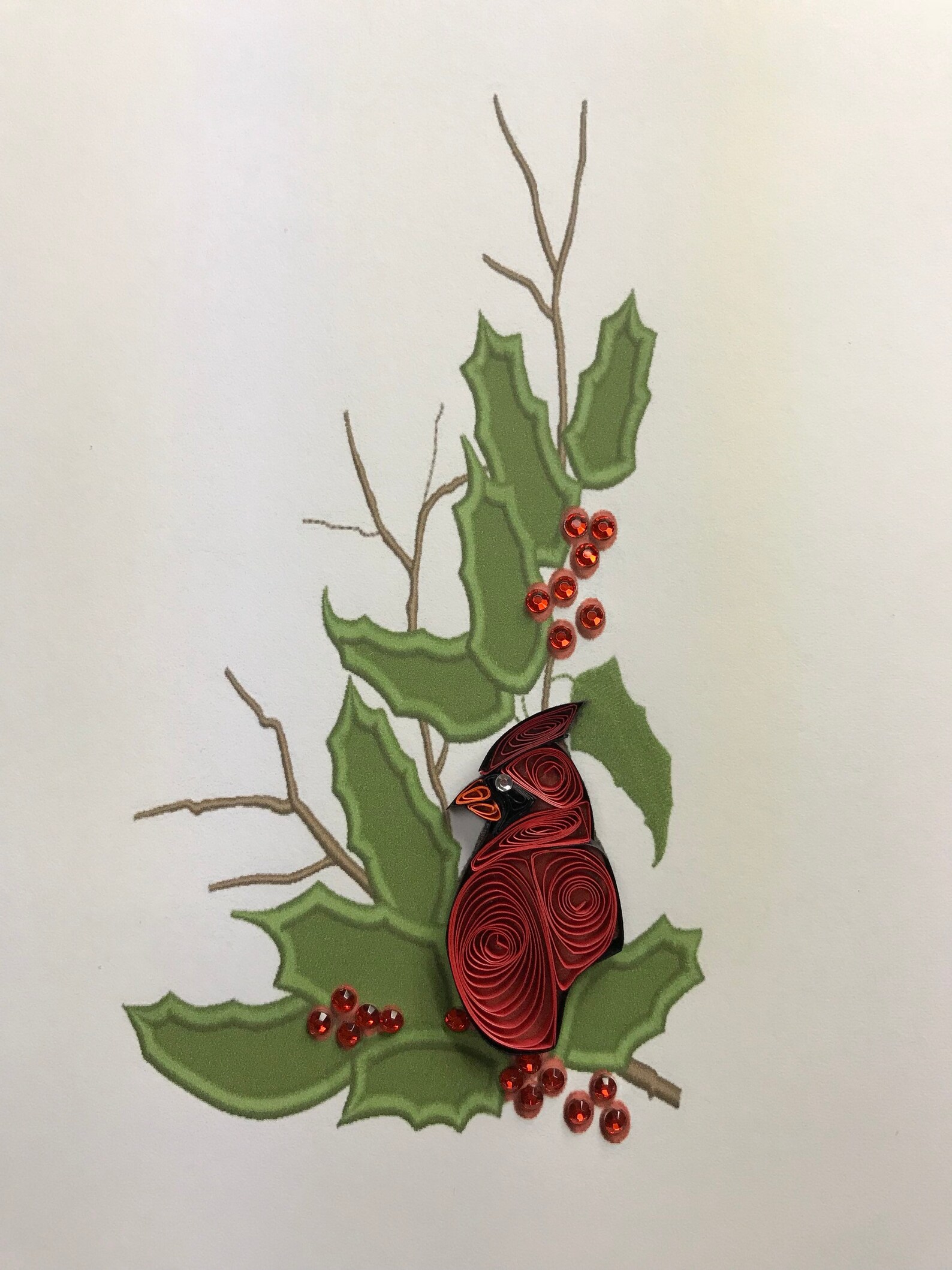 Quilled art quilling cardinal bird Etsy