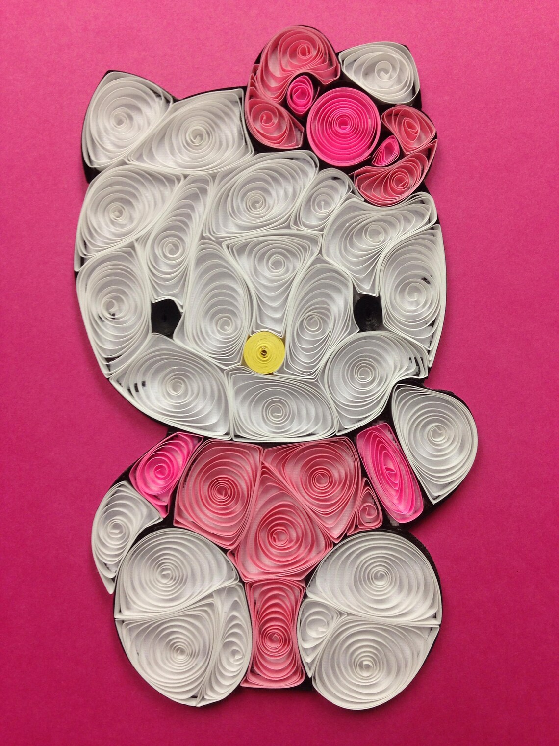 Quilled art Hello Kitty Framed 5x7 Etsy