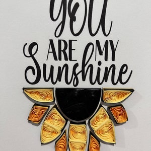Quilled art, quilling, Sunshine