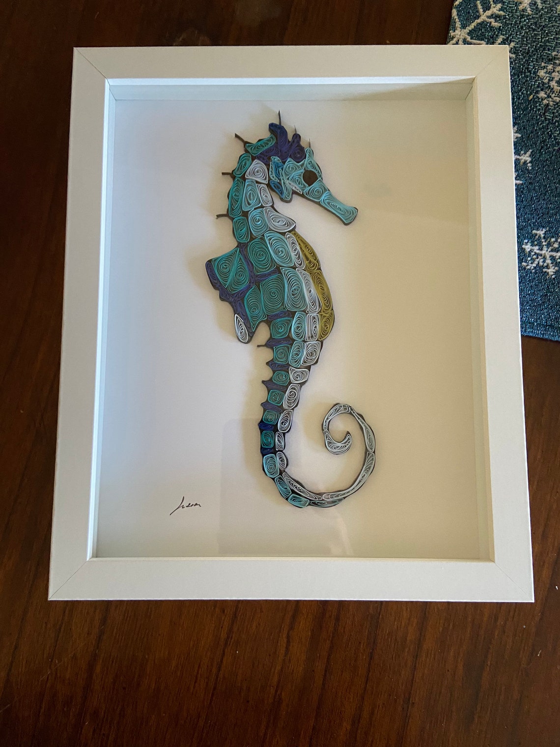 Quilling Art Seahorse Framed Art Etsy