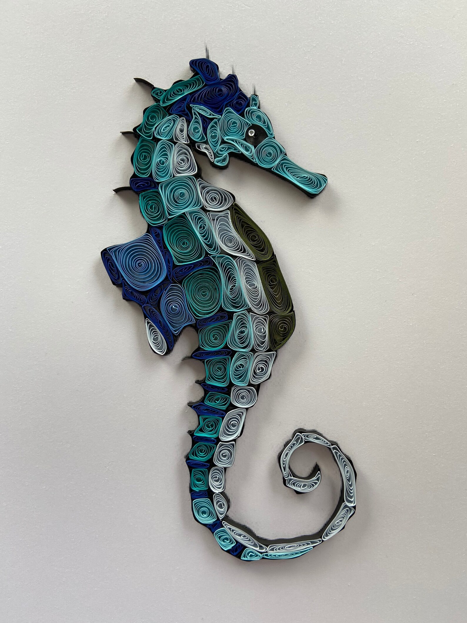 Quilling Art Seahorse Framed Art Etsy UK