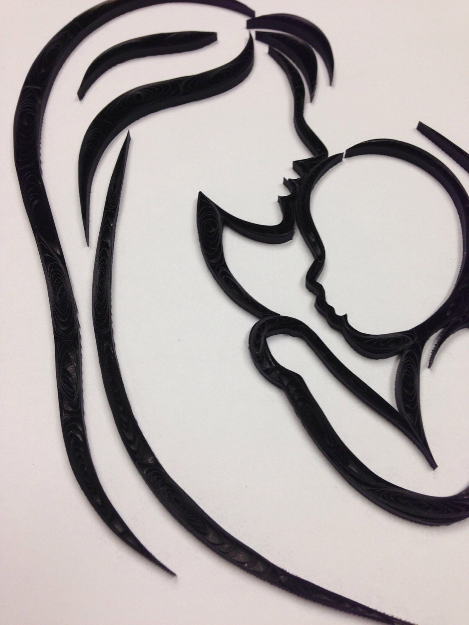 Mothers day Quilling quilled art Mother and Child framed Etsy