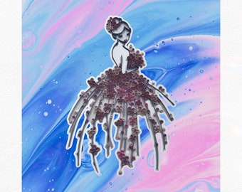 Vinyl Sticker, The Dress, JGA Art