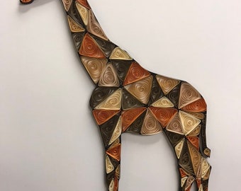 Qulling Framed Art, Giraffe