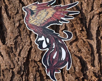 Vinyl Sticker, Phoenix, JGA Art