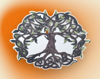 Vinyl Sticker, Tree of Life, JGA Art