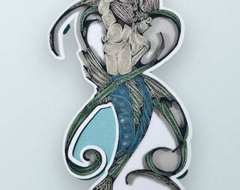 Vinyl Sticker, Water Nymph, JGA Art