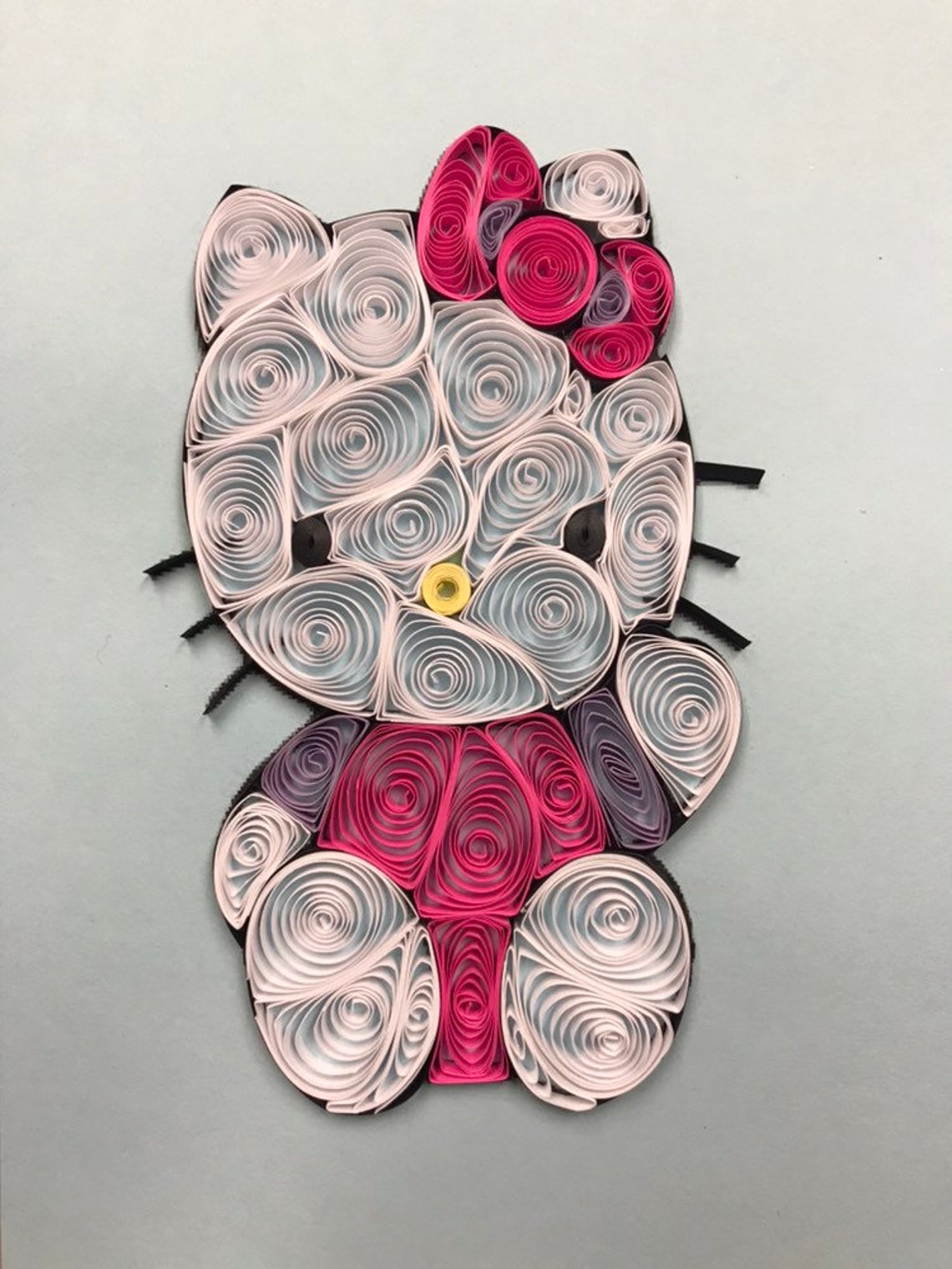 Quilled art Hello Kitty Framed 5x7 Etsy