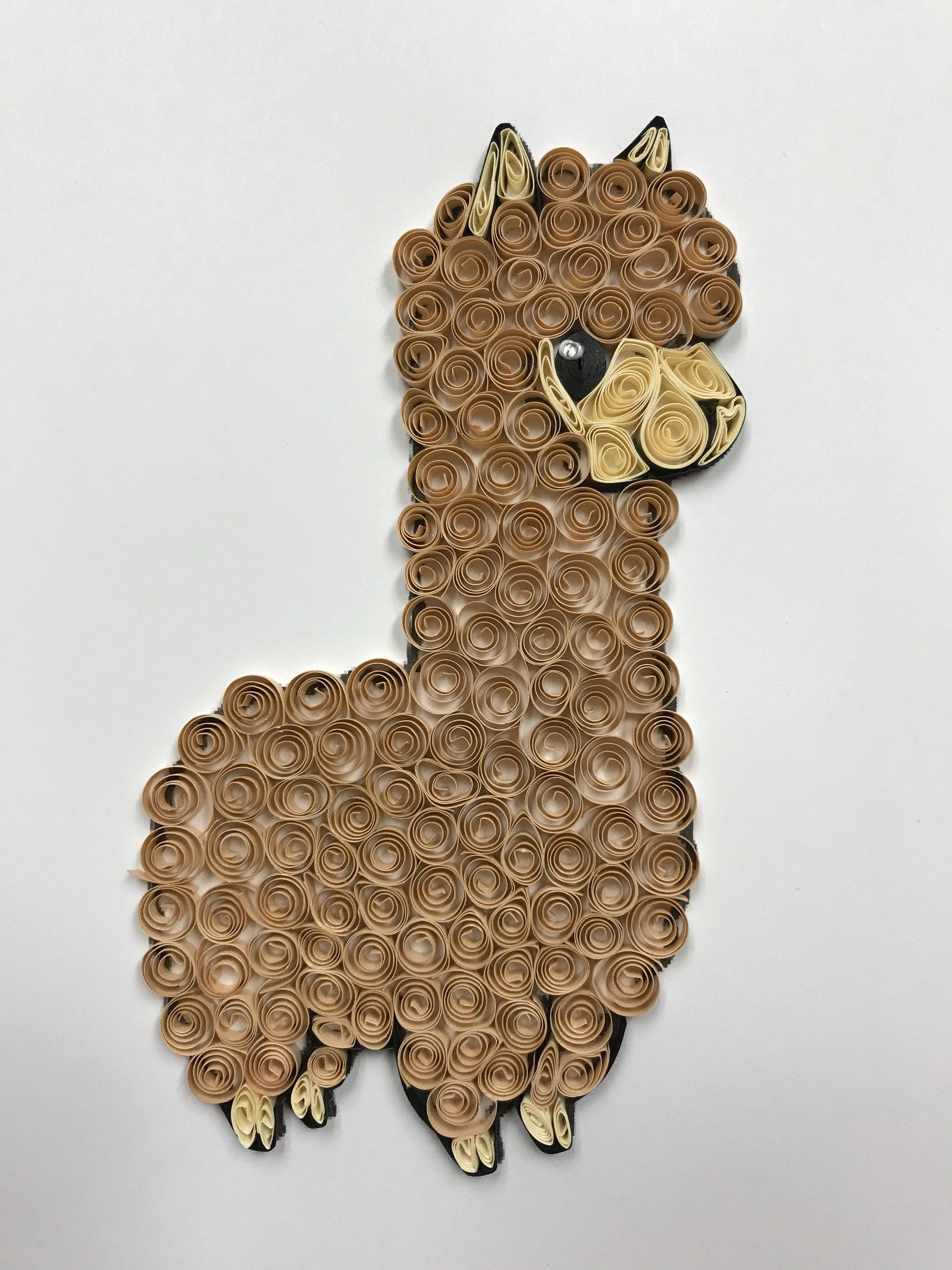 Paper quilling adorable animals penguin giraffe elephant Etsy