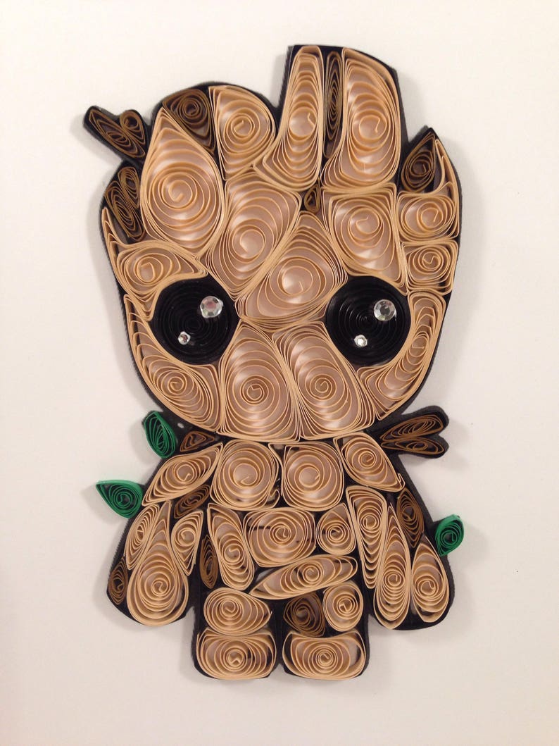 Quilling Quilled Art Custom Character Framed 5x7 Etsy