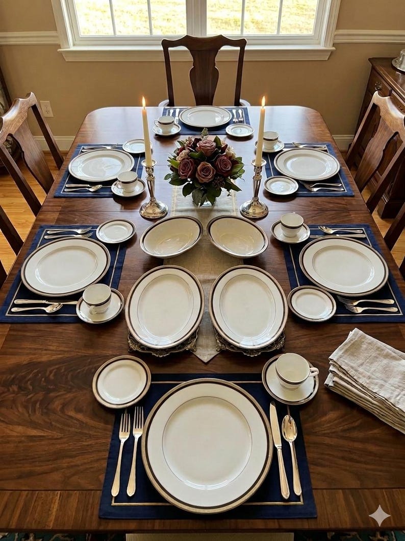 Fine Dining Plateware Waterford Ashworth Fine Bone China 34-piece Dinnerware Set • 6 Place ...
