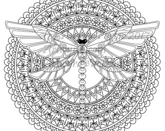 mandala colouring etsy