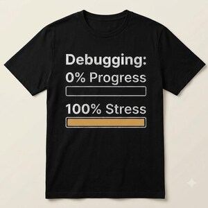 Grappig programmeursshirt, debug-shirt, T-shirt met codeerhumor, cadeau voor softwareontwikkelaar, T-shirt voor informatica