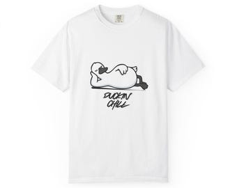 Relaxing Duck Chill T-Shirt | Lazy Duck Illustration