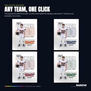 Football Player Poster Template | Sports Photographer PSD (16x20, 300 DPI) image 2
