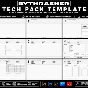 Modelo de Ficha Técnica para Marcas de Vestuário | Por Thrasher