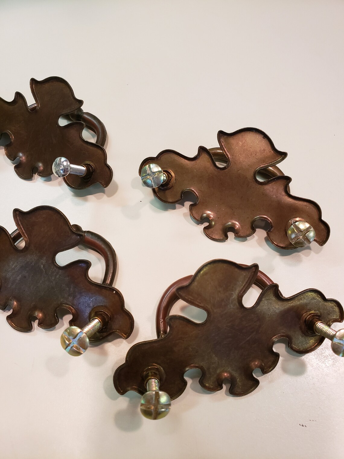 Beautifully Vintage Classic Brass Drawer Pulls Etsy