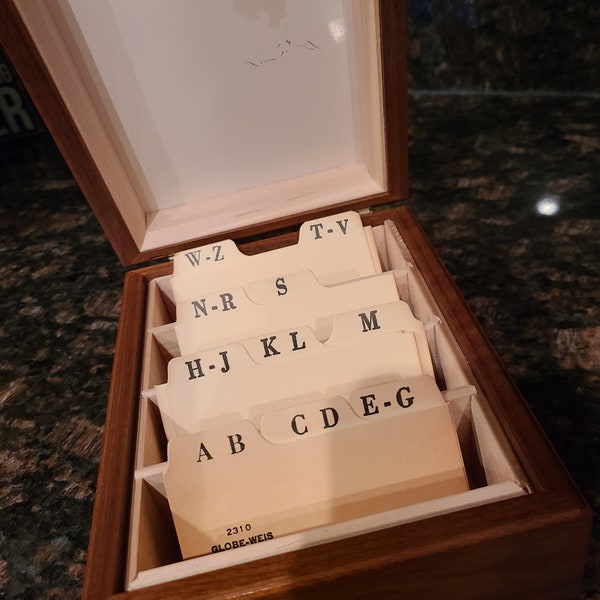 Address File Box - Etsy