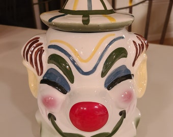 Vintage Sierra Vista California Red Nosed Clown Cookie Jar