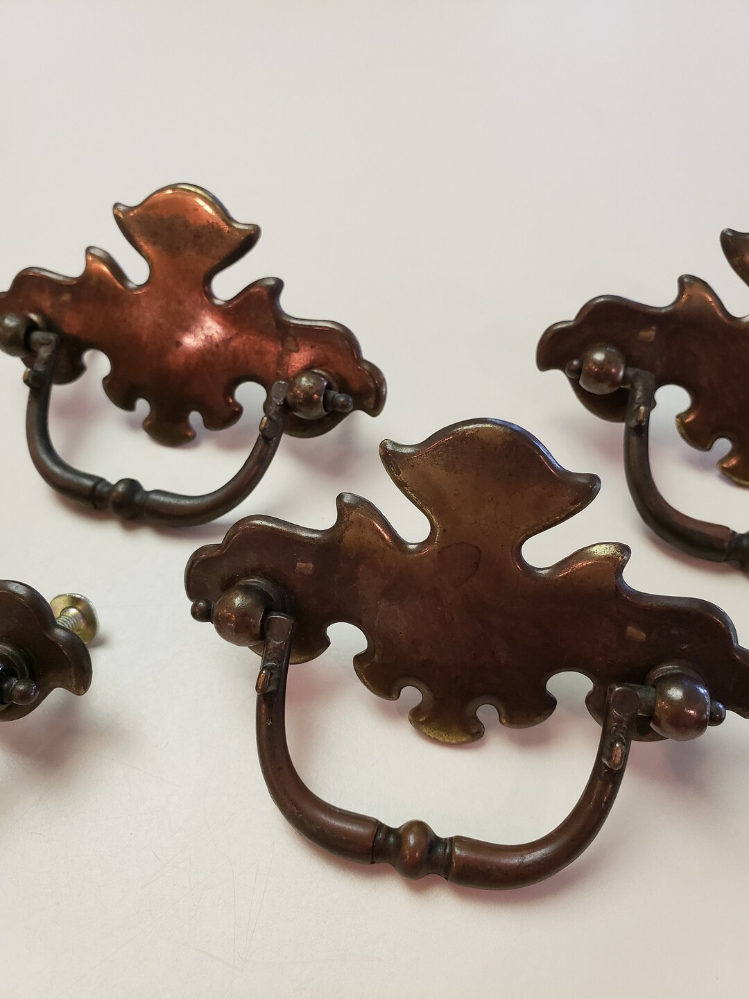 Beautifully Vintage Classic Brass Drawer Pulls Etsy