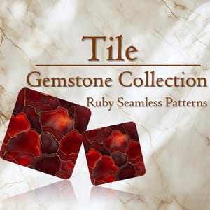 Ruby Red Gemstone Texture, Deep Crystal Digital Paper, Dramatic Agate Background, Commercial Use Design