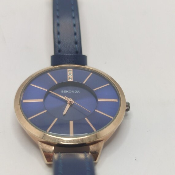 Sekonda Ladies Watch Editions Rose Gold Watch Navy Dial Navy Etsy