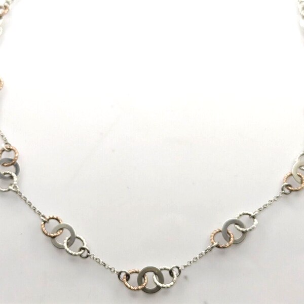 Links Of London 925 Silver Necklace Aurora Bi Colour Vintage