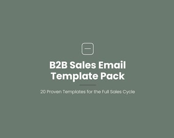 Plantillas de correo electrónico de ventas B2B: 20 guiones de correo electrónico probados para profesionales de ventas - Plantillas de seguimiento y cierre para prospección en frío (PDF)