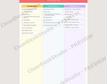 Tabla de rutina diaria para niños con TDAH de 5 a 10 años - Horario visual imprimible - Rutina matutina, después de la escuela y antes de dormir para niños con autismo (PDF)