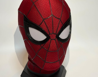 スパイダーマン マスク コスプレ　 3D シェルマスク　1/1　サムライミ―　版 サム・ライミ版スパイダーマンマスク、フェイスシェルと3Dラバーウェブ