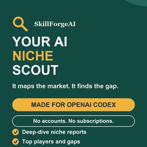 Niche Scout AI Skill for OpenAI Codex. Market Research Reports and a Weekly News Digest.