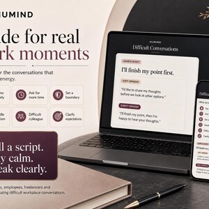 Difficulty Conversations Scripts Deck | Workplace Communication Tool | BoundaryScripts | Offline HTML App | Digital Download image 4