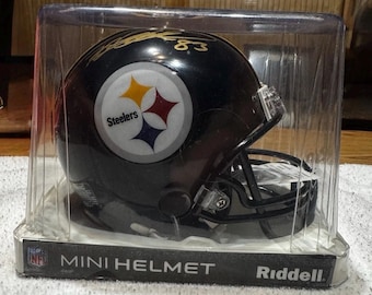 Pittsburgh Steelers gesigneerde minihelm. Heath Miller met COA