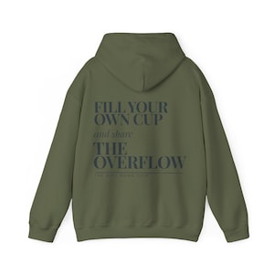 Self Care Hoodie | Fill Your Own Cup Sweatshirt | Achtsamkeit Hoodie | Geschenk für Yoga Fans | Minimalistischer Unisex Hoodie