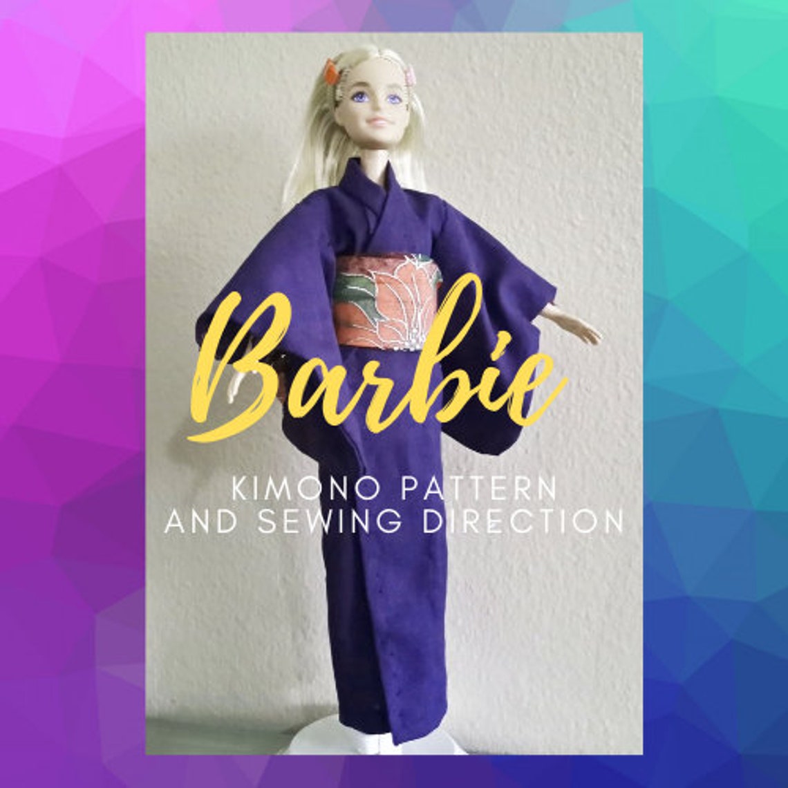 Barbie Doll Kimono Making Pattern and How to Make Sewing Etsy
