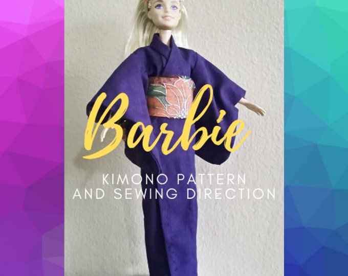 Barbie Doll Kimono Making Pattern and How to Make Sewing Directions ...