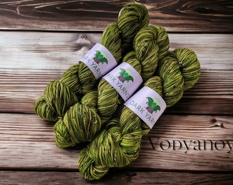 Vodyanoy | READY TO SHIP | reskeined for easy winding |  hand dyed yarn | fingering weight yarn | sock yarn for knitters