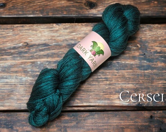 Cersei | READY TO SHIP | reskeined for easy winding | hand dyed yarn | lace weight yarn