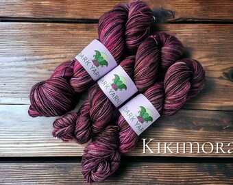 Kikimora | READY TO SHIP | reskeined for easy winding | hand dyed yarn | fingering weight yarn | sock yarn for knitters