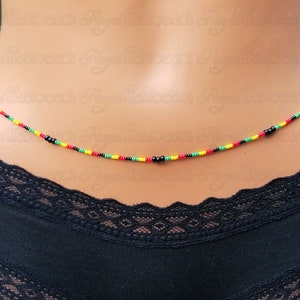 Mother Africa's Daughter Single Strand African Waistbeads Fashion Waistbeads Feminine Waist Beads image 2