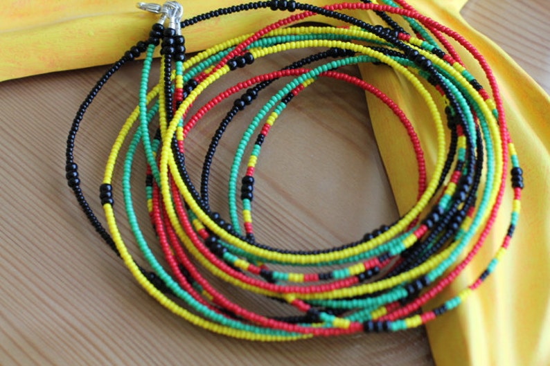 Mother Africa's Daughter Single Strand African Waistbeads Fashion Waistbeads Feminine Waist Beads image 4