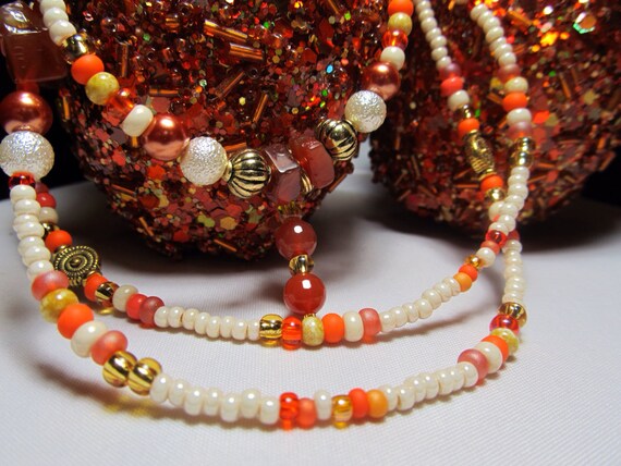 Waist Beads canyon Sunset Beautiful Carnelian Single Strand Waist