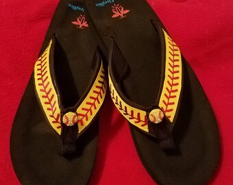 softball flip flops wholesale