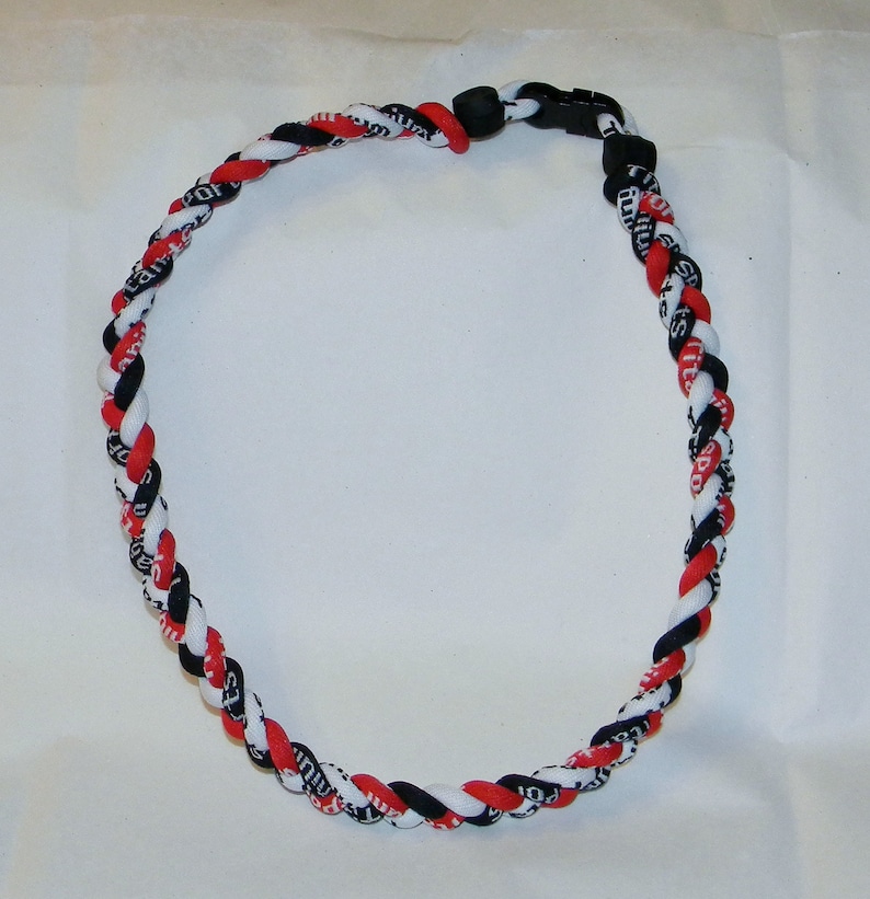 Titanium Tornado 3 Braid Rope Sports Necklace red White & Etsy