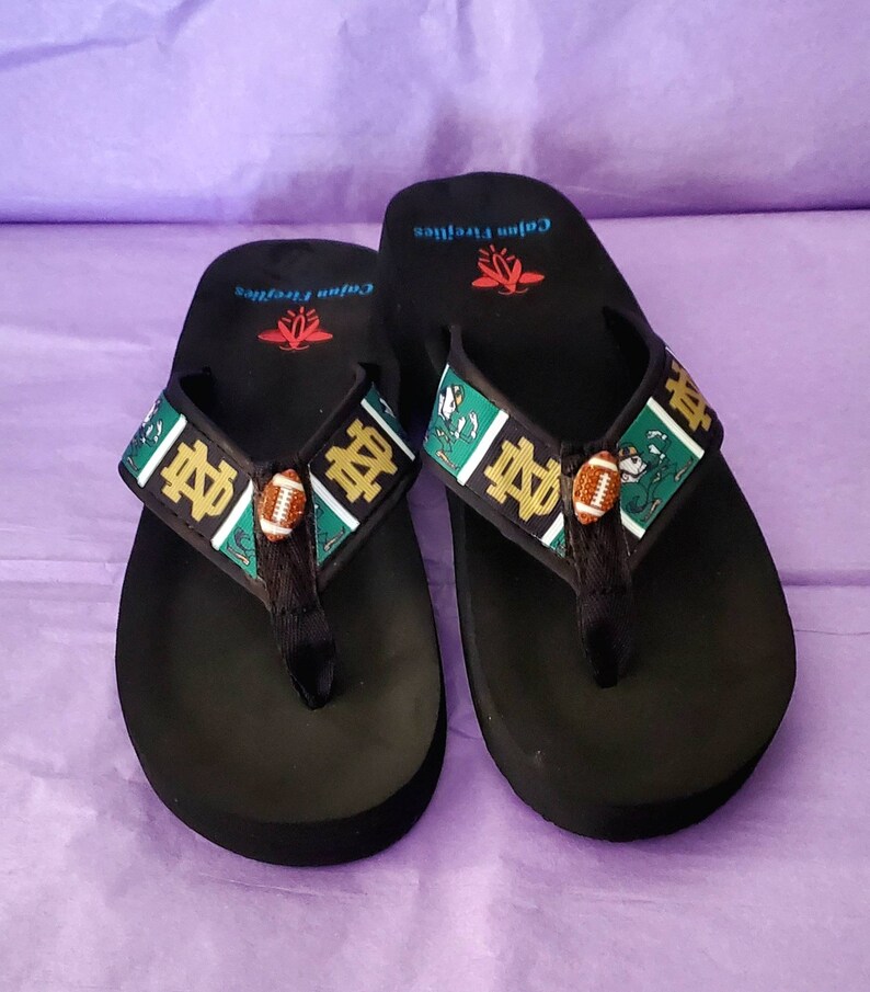 Notre Dame Fighting Irish Flip Flops Sandals comfy Durable Etsy