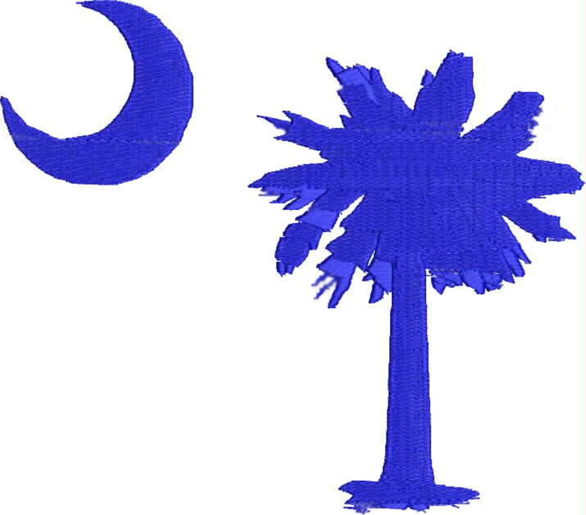 South Carolina Embroidery 2 Pack. 1. SC Palmetto State Etsy