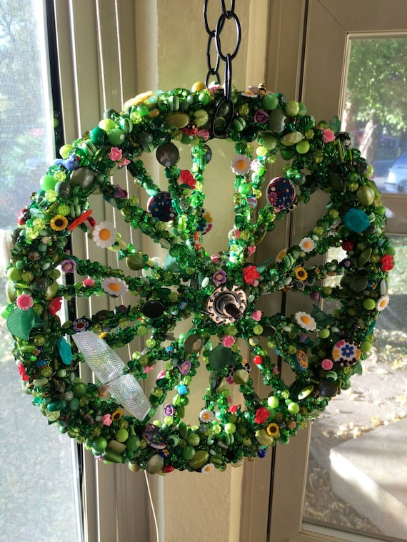 Bicycle Wheel Secret Flower Garden Art Recycled Bike Art Bicycle Art Beaded Art please Message Me Before Purchasing Etsy UK